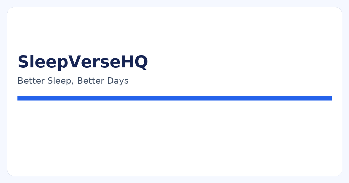 SleepVerseHQ hero